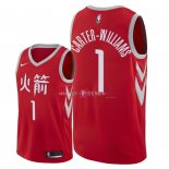 Maillot Houston Rockets Nike NO.1 Michael Carter Williams Nike Rouge Ville 2018