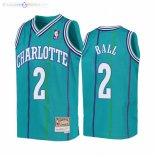 Maillot NBA Enfants Hornets NO.2 LaMelo Ball Sarcelle Hardwood Classics 1992-93