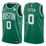 Maillot Boston Celtics Nike NO.0Jayson Tatum Vert