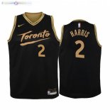 Maillot NBA Enfant Toronto Raptors NO.2 Jalen Harris Noir Ville 2021