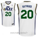 Maillot Utah Jazz No.20 Gordon Hayward Blanc