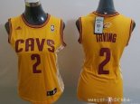Maillot Femme Cleveland Cavaliers NO.2 Kyrie Irving Blanc Bande