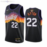 Maillot Phoenix Suns 2021 NBA Finales NO.22 Deandre Ayton Noir Ville