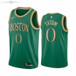 Maillot Boston Celtics NO.0 Jayson Tatum Nike Vert Ville 2019-20