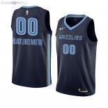 Maillot NBA Memphis Grizzlies NO.00 Personnalisé Marine Icon 2019-20
