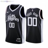 Maillot NBA Los Angeles Clippers NO.00 Personnalisé Noir Ville 2020-21