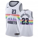Maillot Denver Nuggets Nike NO.23 DeVaughn Akoon Purcell Nike Blanc Ville 2018/2019