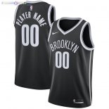 Maillot NBA Brooklyn Nets NO.00 Personnalisé Noir Icon 2020