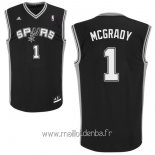 Maillot San Antonio Spurs No.1 Tracy McGrady Noir
