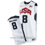 Maillot 2012 USA Williams No.8 Blanc