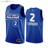 Maillot NBA 2021 All Star NO.2 Kawhi Leonard Bleu