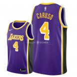 Maillot Los Angeles Lakers Nike NO.4 Alex Caruso Pourpre Statement 2018/2019