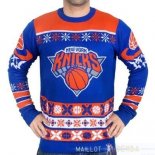 NBA Unisex Ugly Sweater New York Knicks Bleu