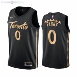 Maillot NBA Nike Toronto Raptors NO.0 Reggie Perry Nike Noir Ville 2021