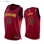 Maillot NBA Nike Cleveland Cavaliers NO.0 Kevin Love 75th Season Diamant Rouge Icon 2021-22