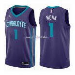 Maillot Charlotte Hornets Nike NO.1 Malik Monk Blanc Association