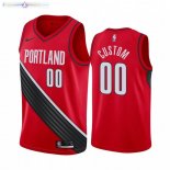 Maillot NBA Portland Trail Blazers NO.00 Personnalisé Rouge Statement 2020