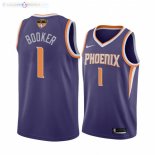 Maillot Phoenix Suns 2021 NBA Finales NO.1 Devin Booker Pourpre