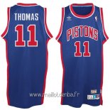 Maillot Detroit Pistons No.11 Isiah Thomas Bleu