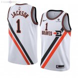 Maillot Los Angeles Clippers Nike NO.1 Reggie Jackson Blanc Ville 2019/2020
