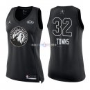 Maillot Femme 2018 All Star NO.32 Karl-Anthony Towns Noir