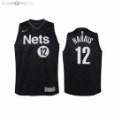 Maillot NBA Enfant Earned Edition Brooklyn Nets NO.12 Joe Harris Noir 2021