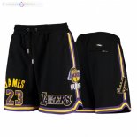Pantalon Los Angeles Lakers NO.23 LeBron James Noir 2021