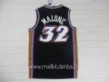 Maillot Utah Jazz No.32 Karl Malone Noir