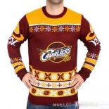 NBA Unisex Ugly Sweater Cleveland Cavaliers Rouge Jaune