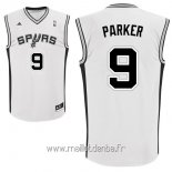 Maillot San Antonio Spurs No.9 Tony Parker Blanc