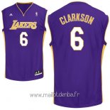 Maillot L.A.Lakers No.6 Jordan Clarkson Pourpre