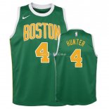 Maillot Enfants Earned Edition Boston Celtics NO.4 R.J. Hunter Vert 2018-19