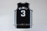 Maillot San Antonio Spurs No.3 Marco Belinelli Noir