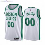 Maillot NBA Boston Celtics NO.00 Personnalisé Blanc Ville 2020-21