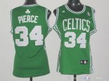 Maillot Femme Boston Celtics NO.34 Paul Pierce Vert
