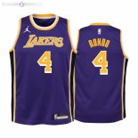 Maillot NBA Enfants Angeles Lakers NO.4 Rajon Rondo Pourpre Statement 2021-22