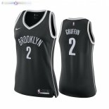 Maillot NBA Femme Brooklyn Nets NO.2 Blake Griffin Noir Icon 2020-21