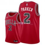 Maillot Chicago Bulls Nike NO.2 Jabari Parker Rouge Icon