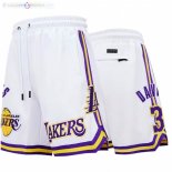 Pantalon Los Angeles Lakers NO.3 Anthony Davis Blanc 2021