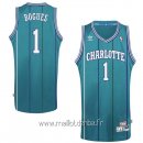 Maillot Charlotte Hornets No.1 Tyrone Curtis Bogues Vert