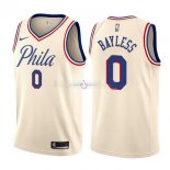 Maillot Philadelphia Sixers Nike NO.0 Jerryd Bayless Nike Crème Ville