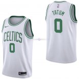 Maillot Boston Celtics Nike NO.0 Jayson Tatum Blanc Association