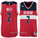 Maillot Washington Wizards No.2 John Wall Washington Rouge