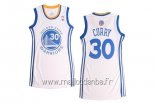 Maillot Femme Golden State Warriors No.30 Stephen Curry Blanc