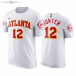 T-Shirts Atlanta Hawks NO.12 De'andre Hunter Blanc Association 2020-21