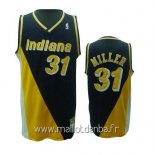 Maillot Indiana Pacers No.31 Reggie Miller Retro Noir