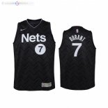 Maillot NBA Enfants Earned Edition Nets NO.7 Keven Durant Noir 2021