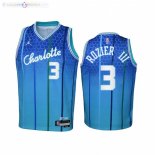 Maillot NBA Enfants Hornets NO.3 Terry Rozier III Vert Bleu 2021