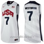 Maillot 2012 USA Westbrook No.7 Blanc