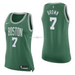 Maillot Femme Boston Celtics NO.7 Jaylen Brown Vert Icon